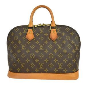 Louis Vuitton Vintage Alma Monogram Canvas Brown Canvas Handbag